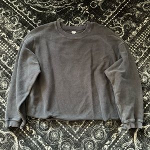 Corded crewneck